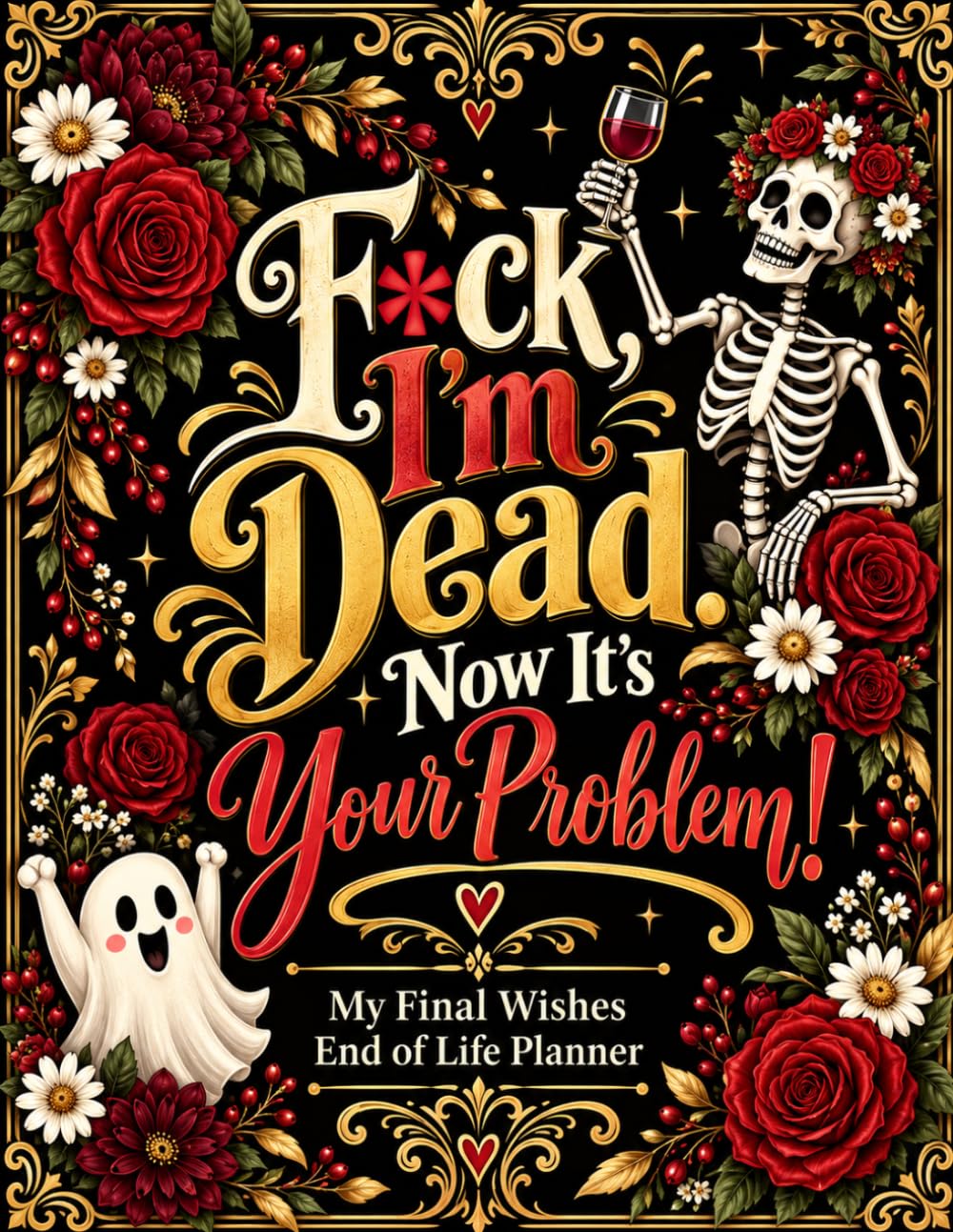 ler totalmente F*ck, I’m Dead. Now It’s Your Problem!: A Funny Final Wishes Planner for Essential Records, Important Documents, Personal Details, Contacts, and Instructions for Loved Ones