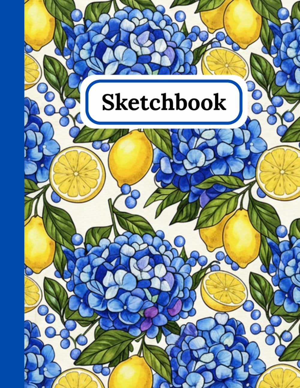Lemon & Hydrangea Sketchbook: Minimalist Floral Notebook for Drawing, Doodling & Creative Ideas | 110 Blank Pages | 8.5 x 11 baixar livro de graça