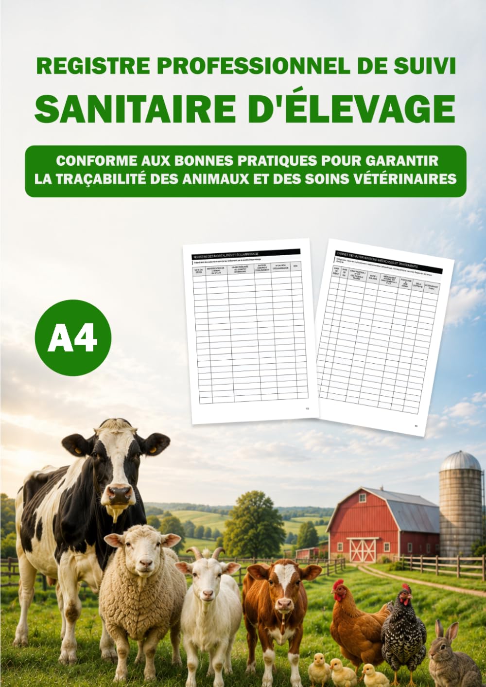 ler totalmente Registre Professionnel De Suivi Sanitaire D'Élevage: Conforme Aux Bonnes Pratiques Pour Garantir La Traçabilité Des Animaux Et Des Soins Vétérinaires (French Edition)