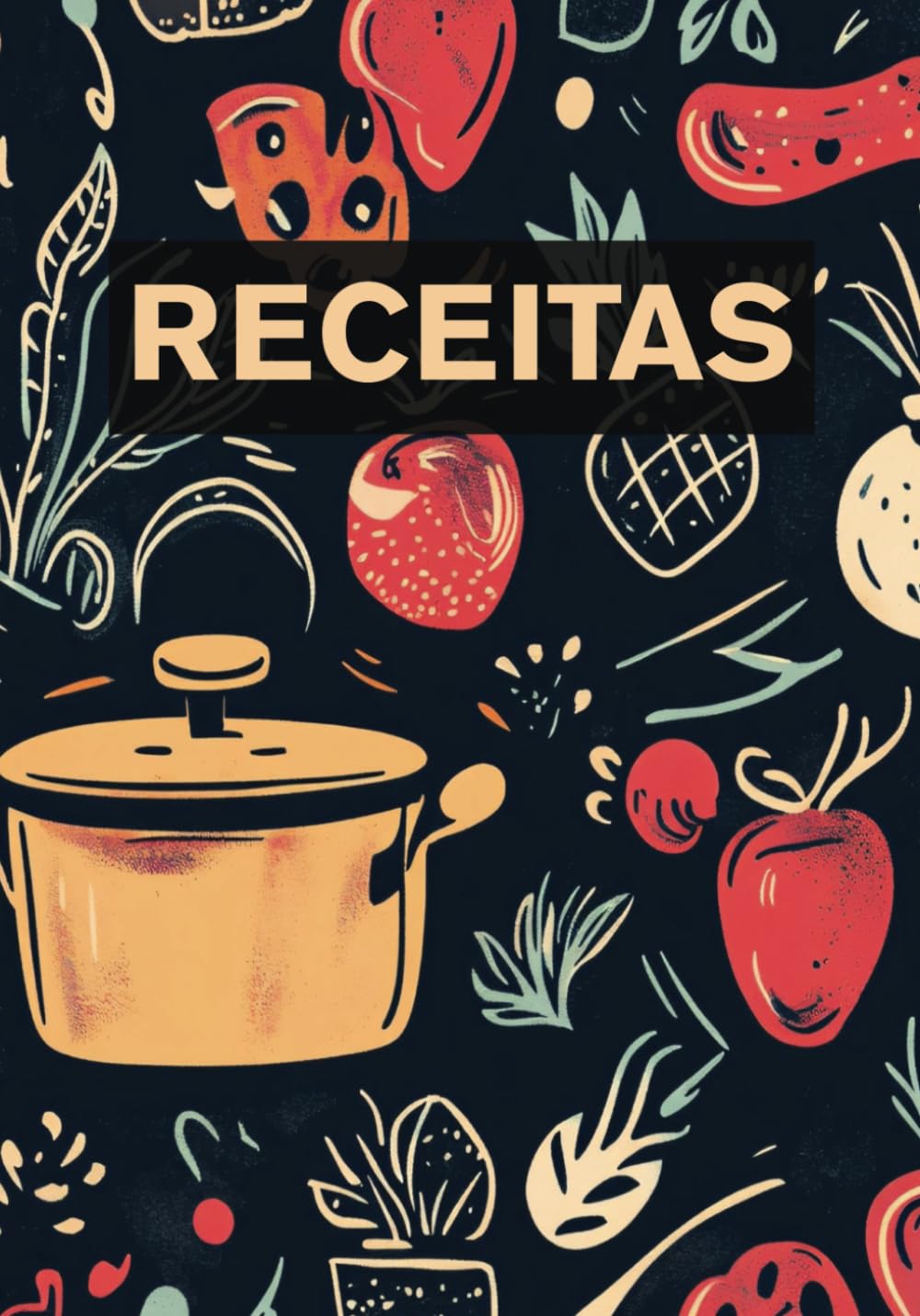 Receitas: Caderno de Receitas em Branco | Escreva suas Próprias Receitas | Salvar Receitas de Família | 100 Páginas | Livro de Receitas Vazio (Portuguese Edition) baixar livro de graça