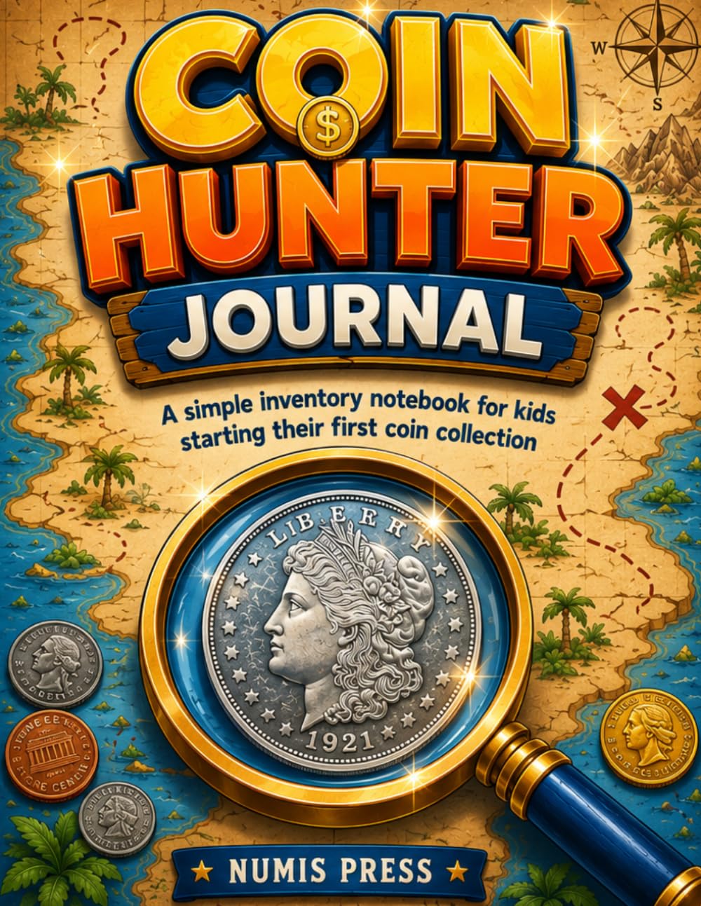 Coin Hunter Journal: A simple inventory notebook for kids starting their first coin collection baixar livro de graça
