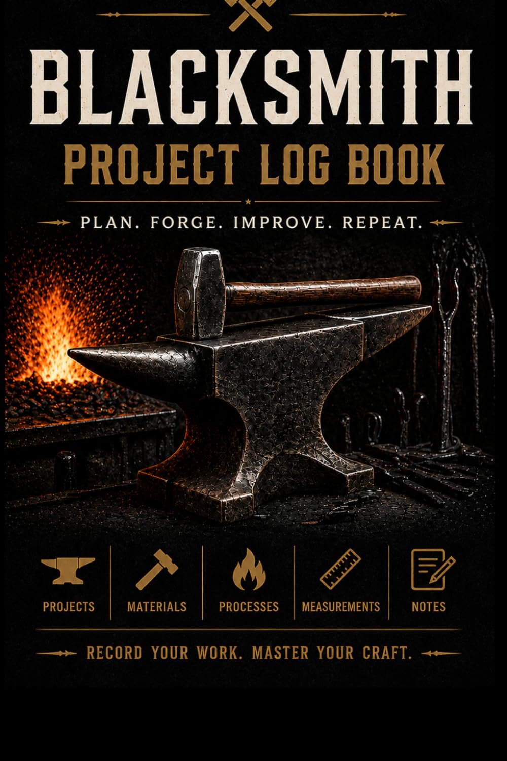 Blacksmith Project Log Book: Forge, Sketch, Track and Record Your Metalworking Projects | 120-Page Workshop Journal for Blacksmiths and Bladesmiths: A Workshop Journal to Sketch, Plan, Track and baixar livro de graça