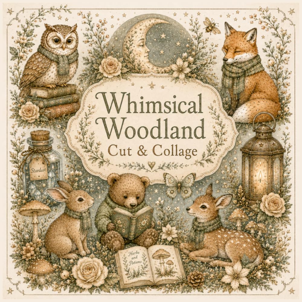 Whimsical Woodland Cut & Collage: Vintage Cottagecore Ephemera for Junk Journals, Scrapbooking & Paper Crafts baixar livro de graça