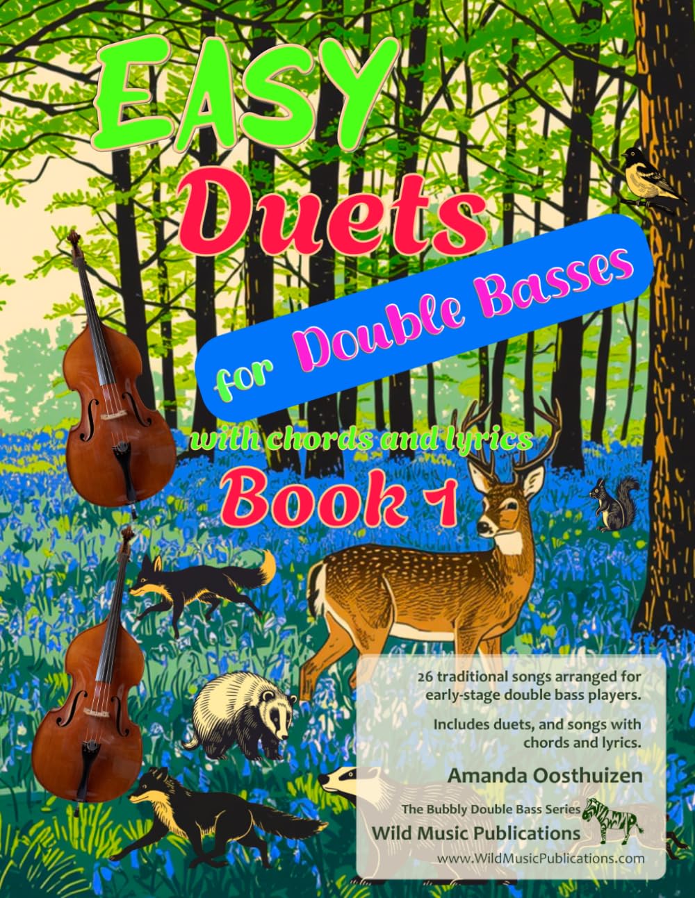 ler totalmente Easy Duets for Double Basses Book 1: 26 well-known songs arranged for early-stage double bass players with chords and lyrics (Double Bass Duets for Beginners and Improvers)