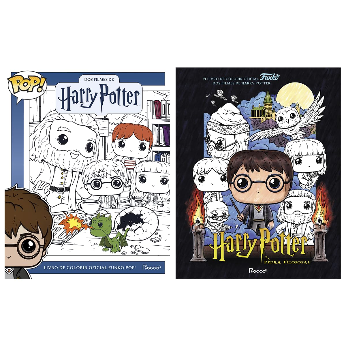 ler totalmente Coleção HP de desenhar: Livro de colorir oficial Funko Pop! Dos filmes de Harry Potter: 1 e....Harry Potter e a Pedra Filosofal: 2