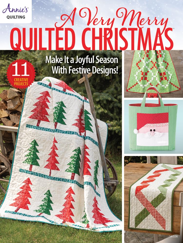 ler totalmente A Very Merry Quilted Christmas: Make it a Joyful Season with Festive Designs!