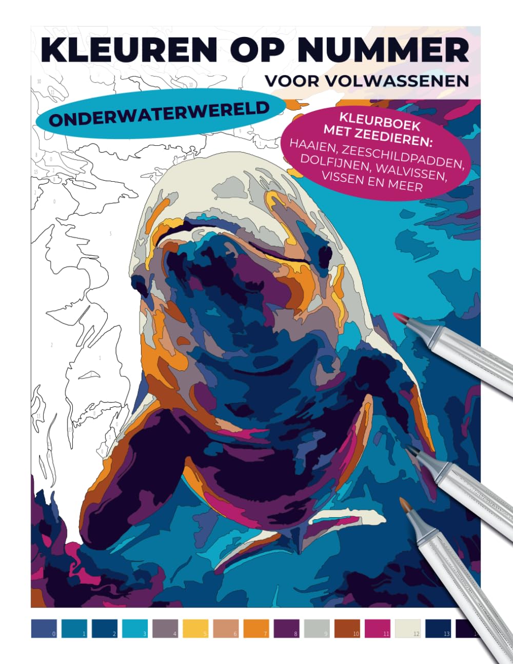 capítulo por capítulo baixar Onderwaterwereld – Kleuren op nummer voor volwassenen: Kleurboek met zeedieren: haaien, zeeschildpadden, dolfijnen, walvissen, vissen en meer (Dutch Edition)