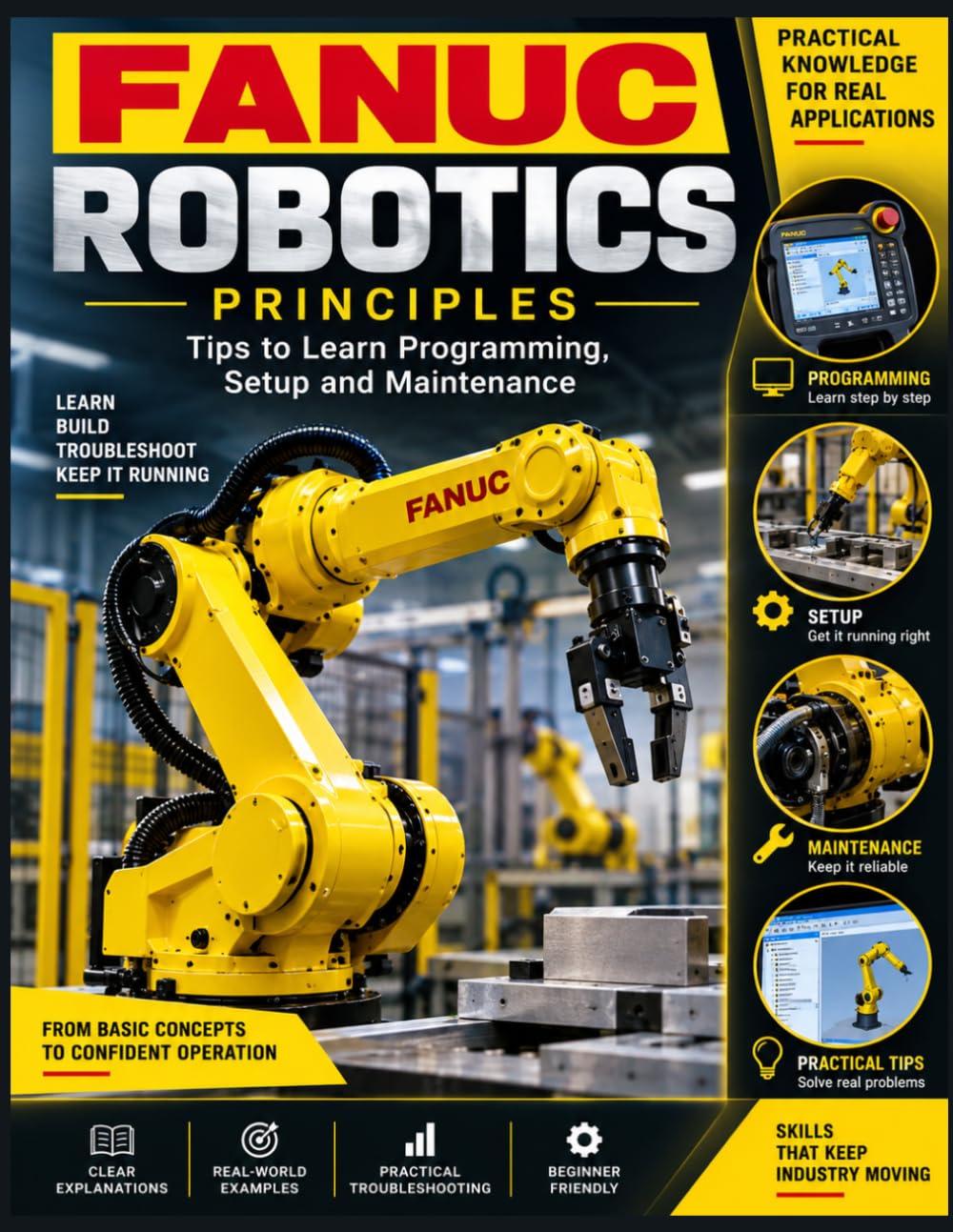 capítulo por capítulo baixar Fanuc Robotics Principles: Tips to Learn Programming, Setup and maintenance