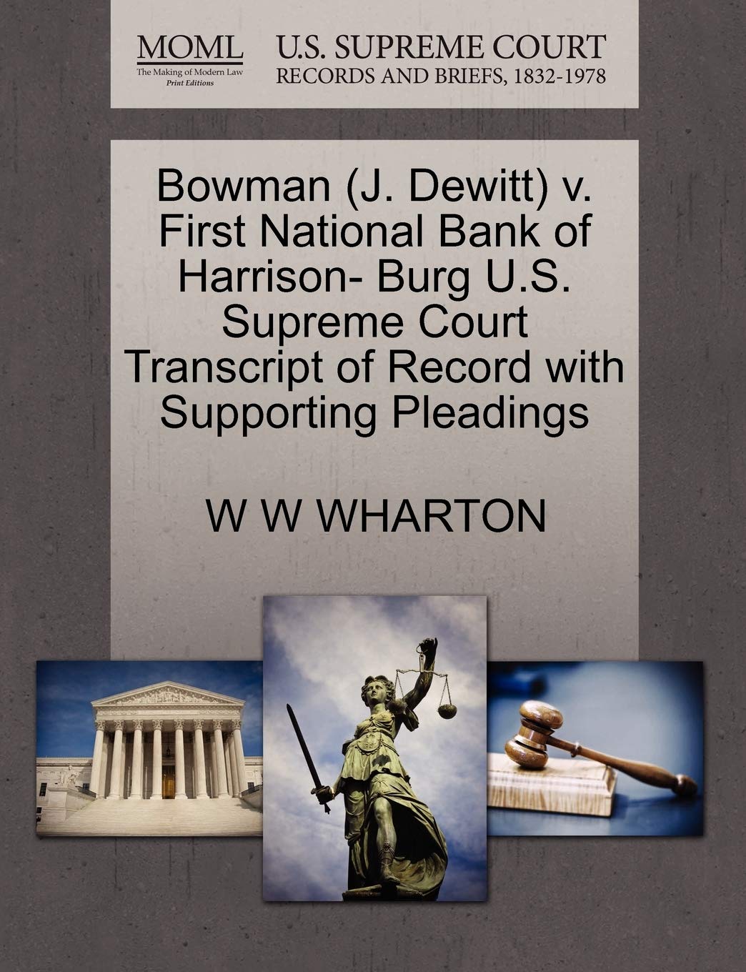 capítulo por capítulo baixar Bowman (J. Dewitt) v. First National Bank of Harrison- Burg U.S. Supreme Court Transcript of Record with Supporting Pleadings