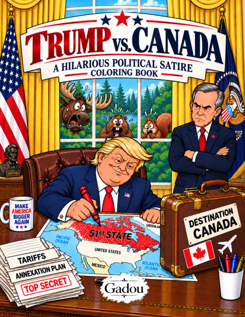Trump Vs. Canada: A hilarious political satire coloring book baixar livro de graça