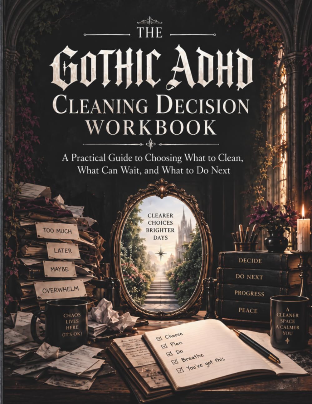 ler totalmente The Gothic ADHD Cleaning Decision Workbook: A Practical Guide to Choosing What to Clean, What Can Wait, and What to Do Next