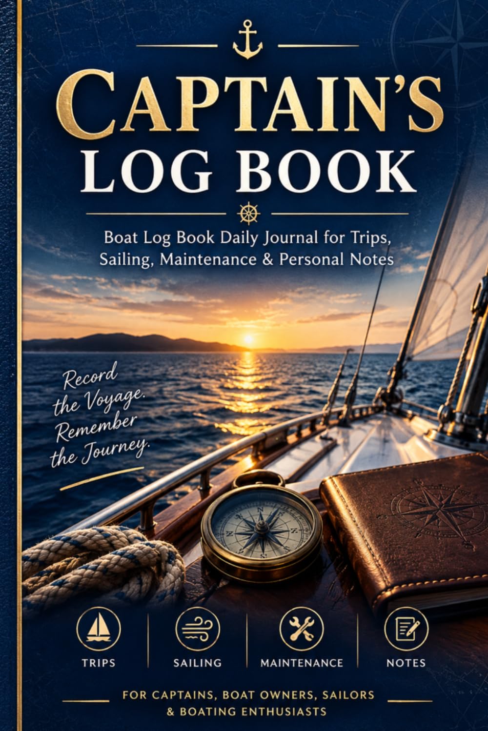 Captain's Log Book: Daily Journal for Boat Trips, Sailing, Maintenance & Personal Notes baixar livro de graça