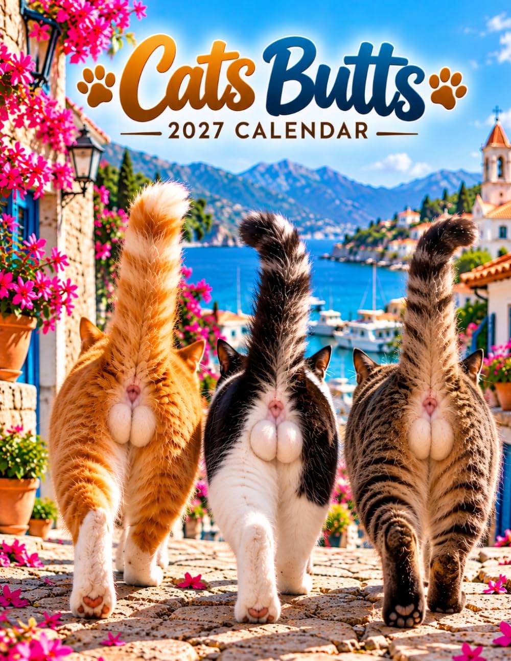 Cats Butts 2027 Calendar: Funny Cats and Hilarious Feline Adventures baixar o livro de graça