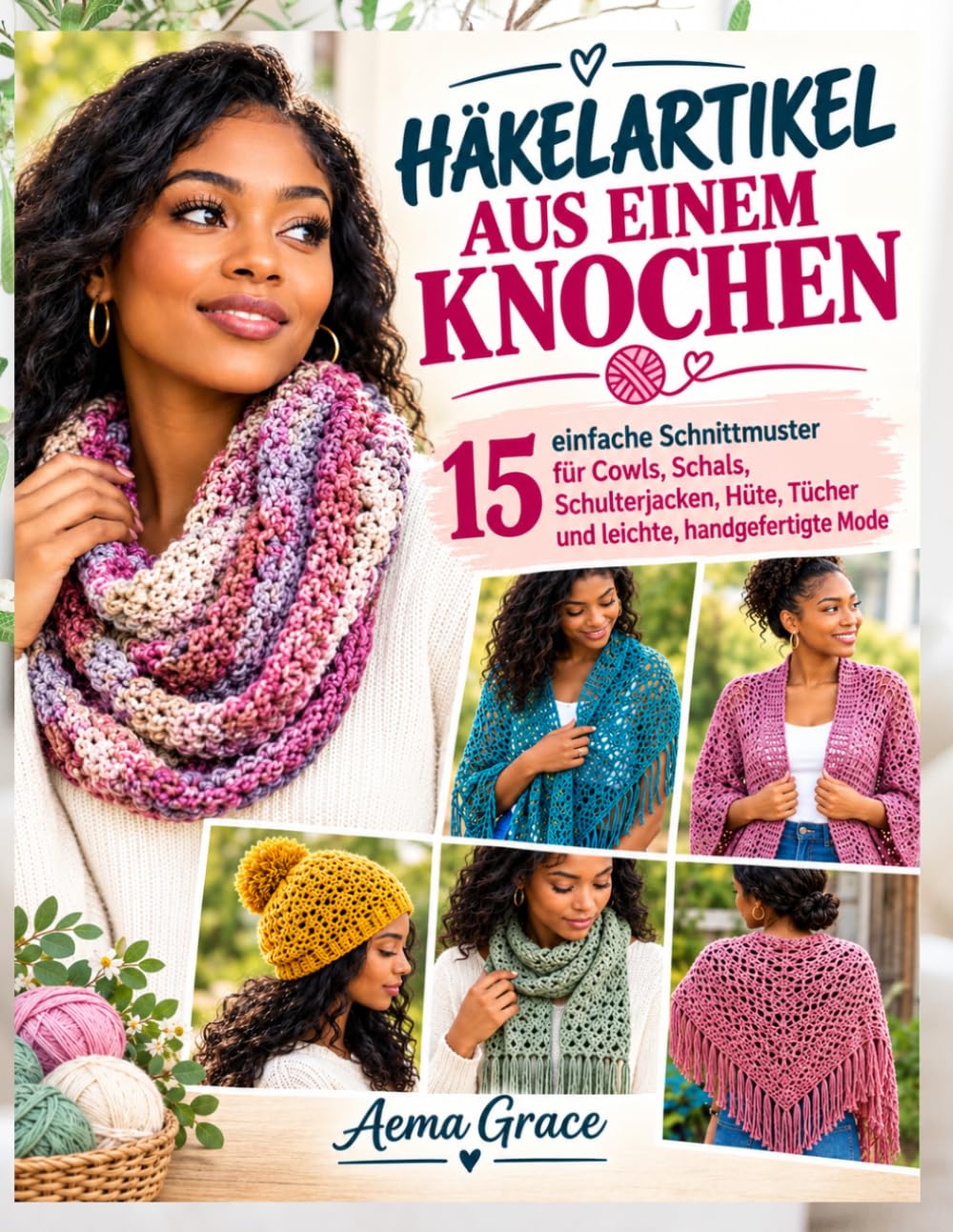 Häkelartikel Aus Einem Knochen: 15 einfache Schnittmuster für Cowls, Schals, Schulterjacken, Hüte, Tücher und leichte, handgefertigte Mode baixar livro de graça