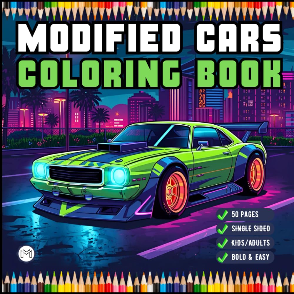 Modified Cars Coloring Book for Adults Men Women Kids Boys Girls Teens Bold and Easy Simple Cars Coloring Book Drift Cars Coloring Activity Book Gift... Sports Cars Automobile Coloring Activity Book baixar o livro de graça
