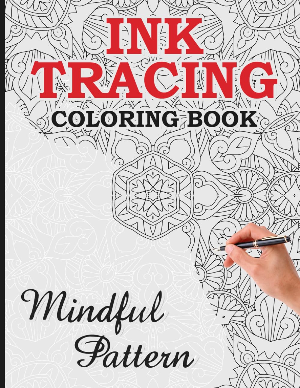 Ink Tracing Coloring Book: Trace the White Lines to Reveal a Distinctive Mindful Pattern baixar o livro de graça