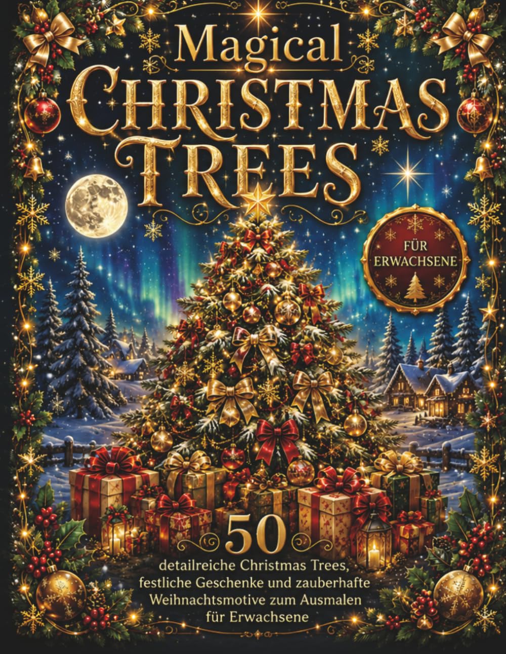ler totalmente Magical Christmas Trees: 50 detailreiche Christmas Trees, festlich geschmückte Weihnachtsbäume, funkelnde Geschenke und zauberhafte Weihnachtsmotive zum Ausmalen für Erwachsene (German Edition)