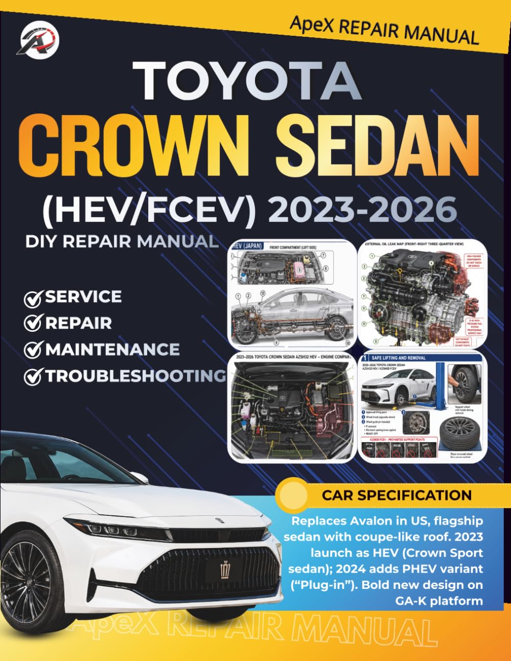 capítulo por capítulo baixar Toyota Crown Sedan 2023-2026 (Hev/Fcev): DIY Made Simple: Master Your 16th-Gen Crown Sedan Cut Costs Avoid Breakdowns Diagnose Common Issues & Maintain Your Car at Home