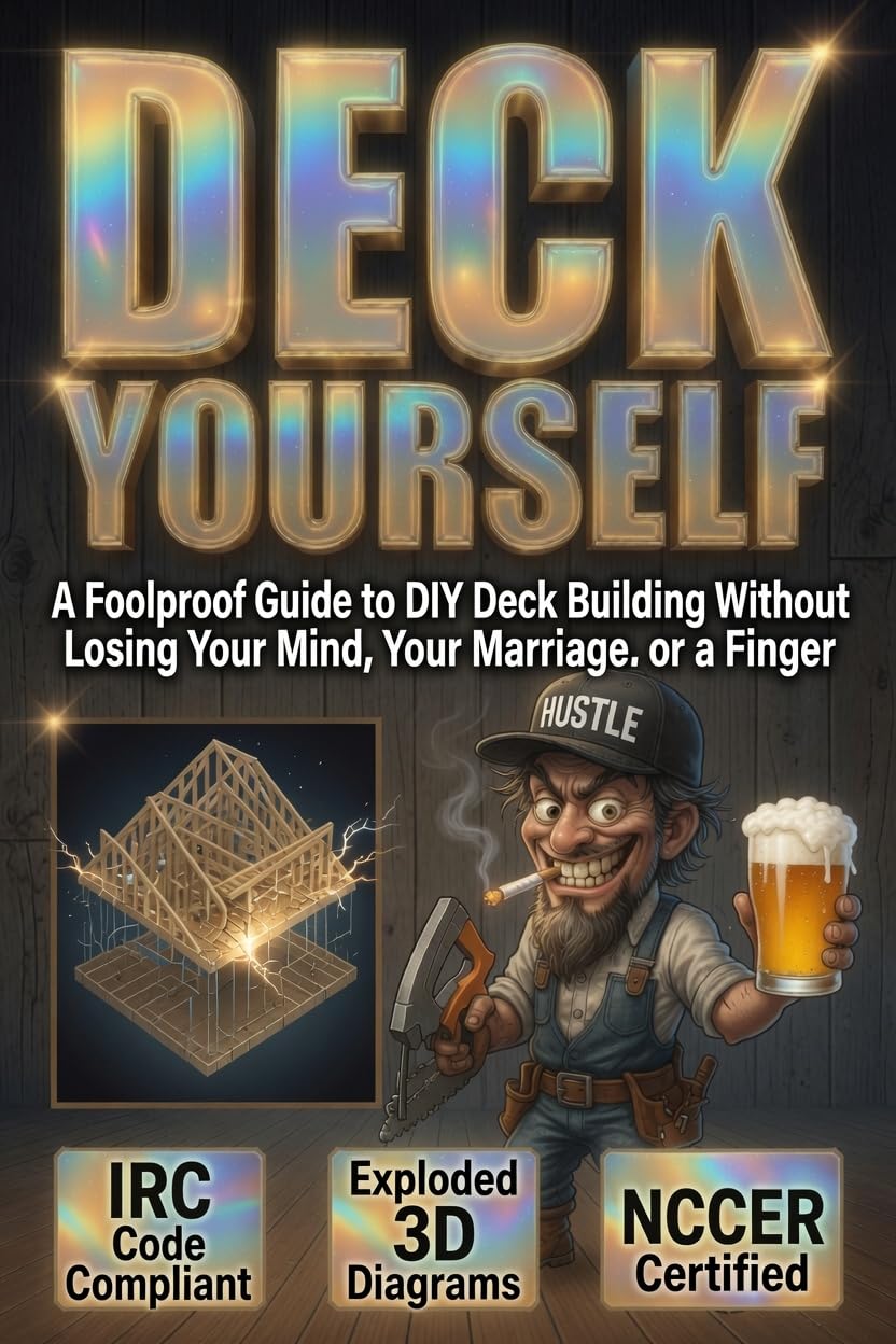 ler totalmente Deck Yourself: A FOOL-PROOF GUIDE TO DIY DECK BUILDING, FRAMING, STAIRS, RAILINGS, AND CODE-COMPLIANT CONSTRUCTION. (DIY for the carpentry-challenged) (English Edition)