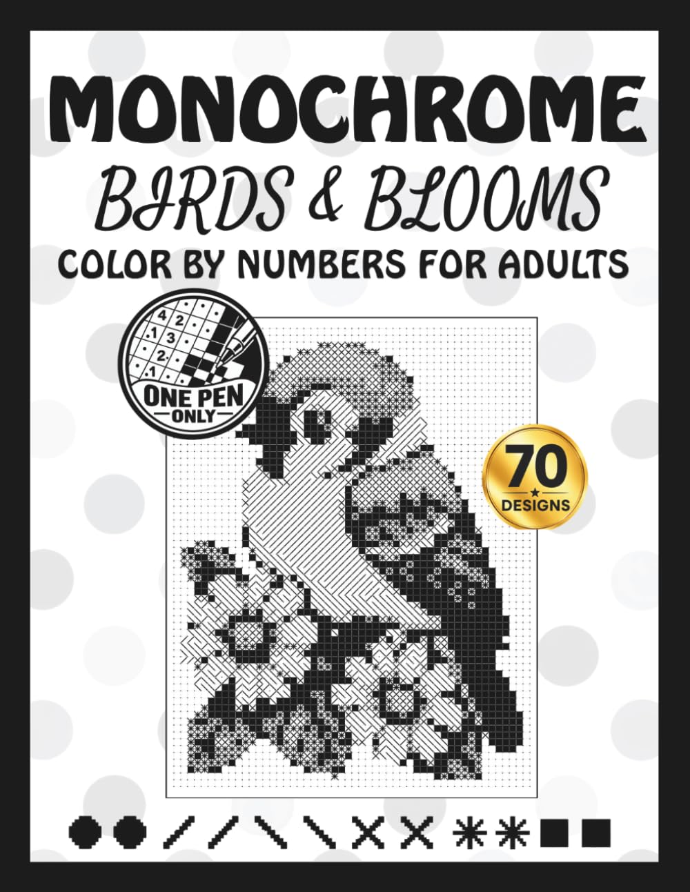 ler totalmente Monochrome Color by Number for Adults: Birds and Blooms Pixel Art Designs for Adults Featuring Beautiful Birds and Flowers for Relaxing and Creative Coloring