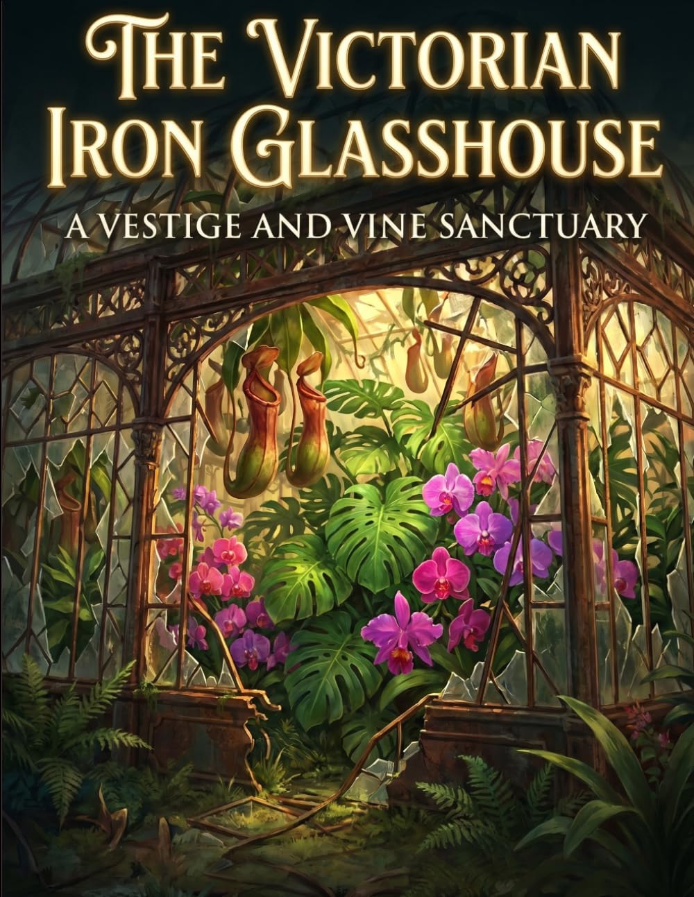 The Victorian Iron Glasshouse: An Adult Colouring Book for Stress Relief: Intricate Botanical Gardens, Abandoned Architecture, and Mindfulness Art Therapy for Anxiety (The Vestige and Vine Series) baixar livro de graça