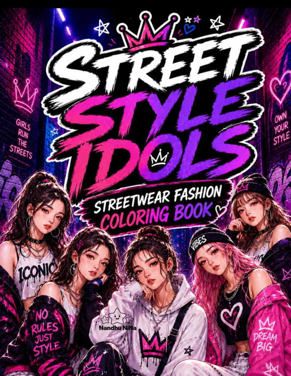 ler totalmente Street Style Idols Coloring Book: Bold Streetwear Fashion, Urban Idol Vibes & Trendy Coloring Pages for Teens & Adults (Idol Vibes Coloring Series)