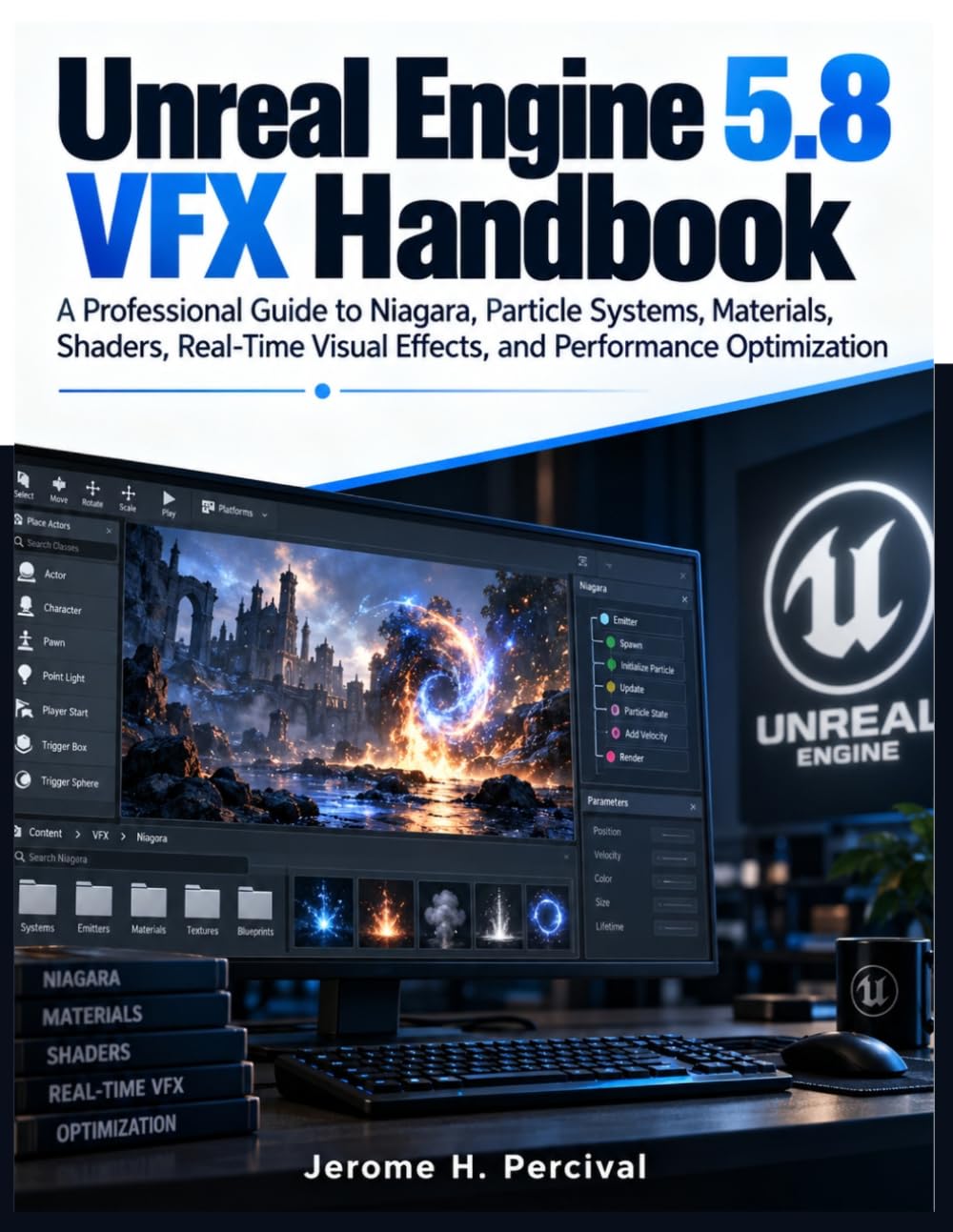 Unreal Engine 5.8 VFX Handbook: A Professional Guide to Niagara, Particle Systems, Materials, Shaders, Real-Time Visual Effects, and Performance Optimization baixar livro de graça