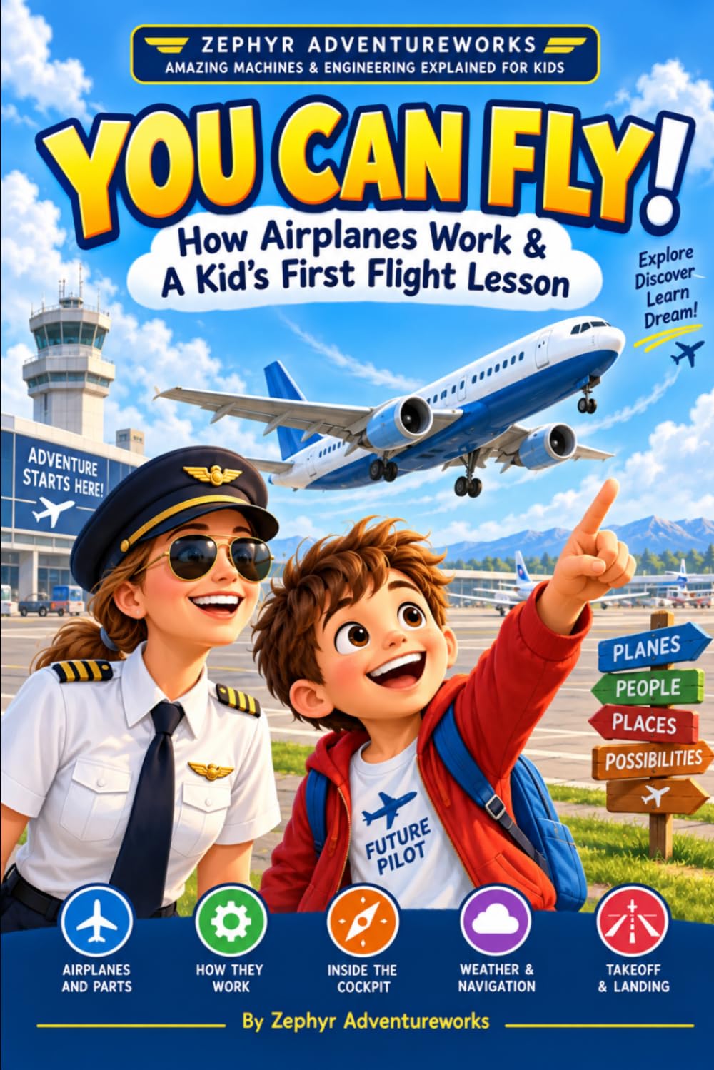 You Can Fly: How Airplanes Work & A Kids First Flight Lesson.