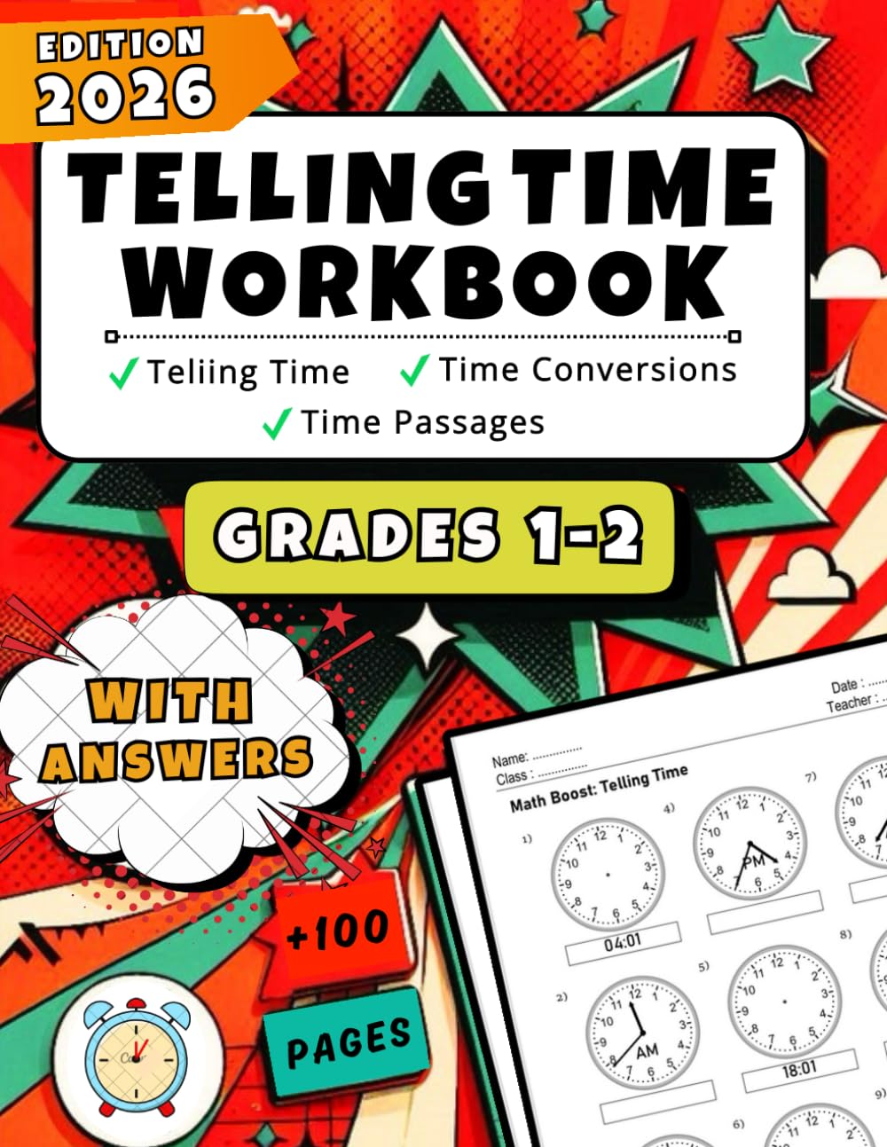 Telling Time Workbook Grades 1–2: Practice Workbook With Time Passages and Time Conversions, Including an Answer Key baixar o livro de graça