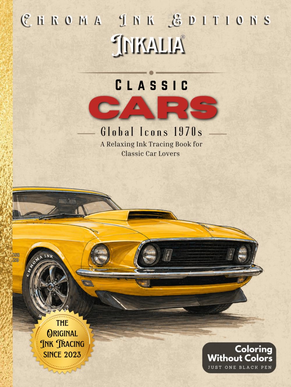 capítulo por capítulo baixar Inky Doodle Day: Classic Car Global Icons 1970s. Simple and Easy Coloring Book for Adults: Relaxation Ink Tracing for Seniors. Alcohol Marker Friendly Muscle Cars, European Icons and Race Legends