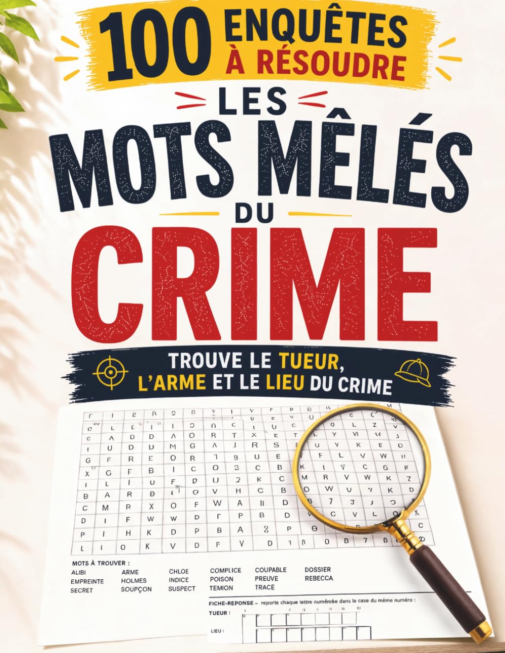 Les mots mêles du crime. 100 enquêtes à résoudre, sans stress: Enigmes criminelles adaptées aux débutants qui veulent se détendre avec jeu de logique et de déduction baixar livro de graça