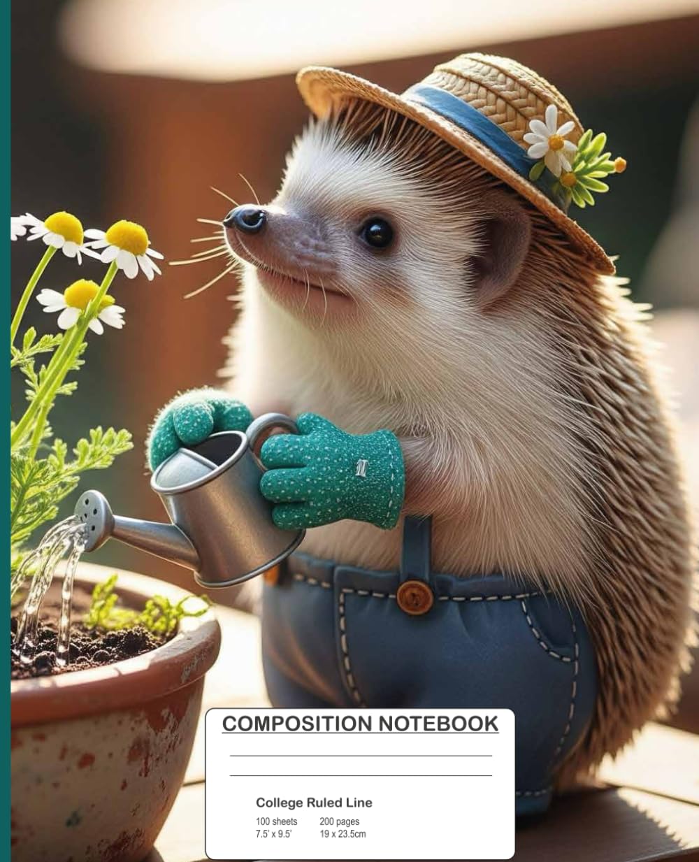 ler totalmente Happy Hedgehog Composition Notebook | 4x4 Graph Paper | Cute Math Book for Kids and Teens: Perfect for geometry, drawing, and STEM projects – 200 pages | Standard school size | Adorable garden design