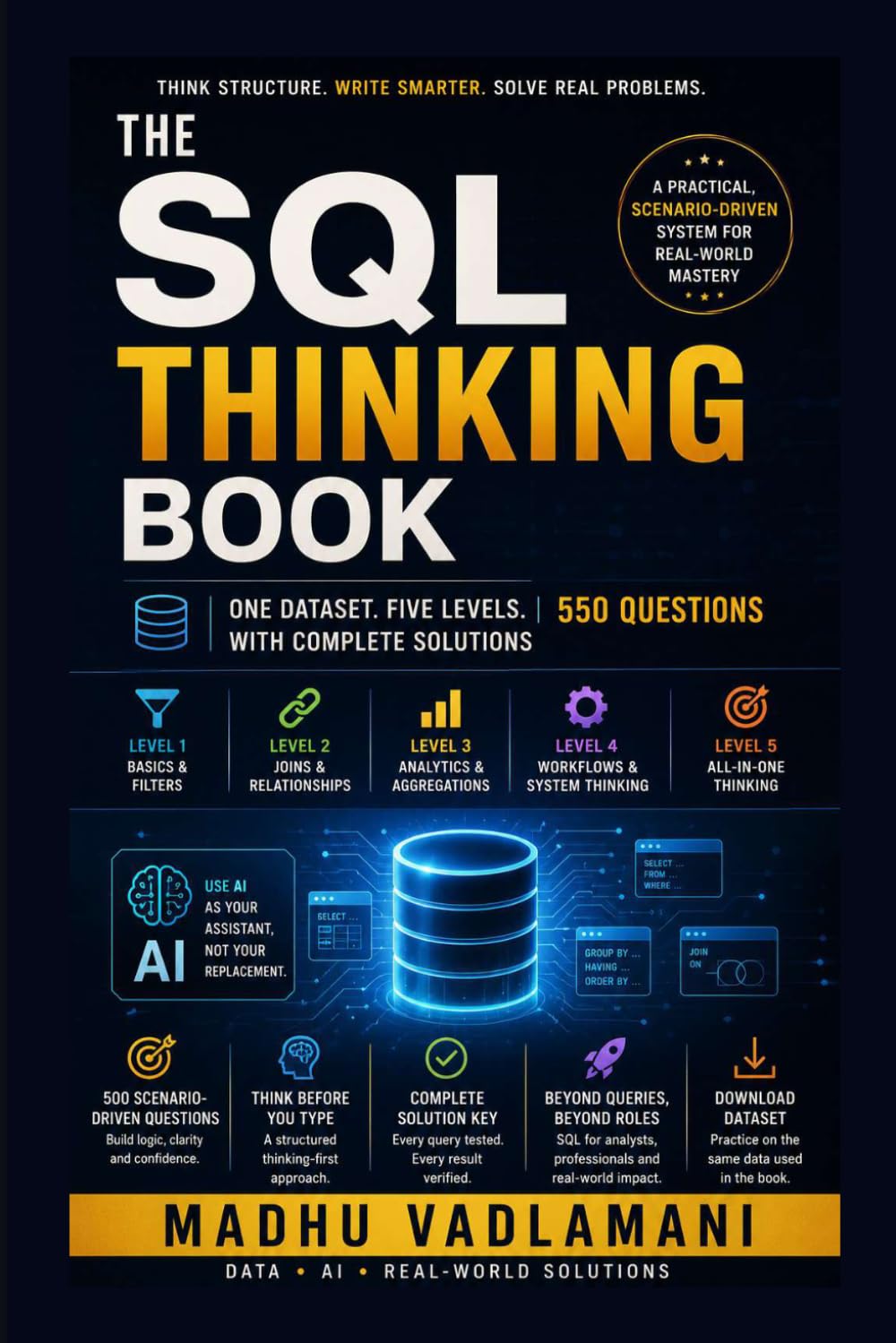 ler totalmente The SQL Thinking Book: One Dataset. Five Levels. 550 Questions with Complete Solutions