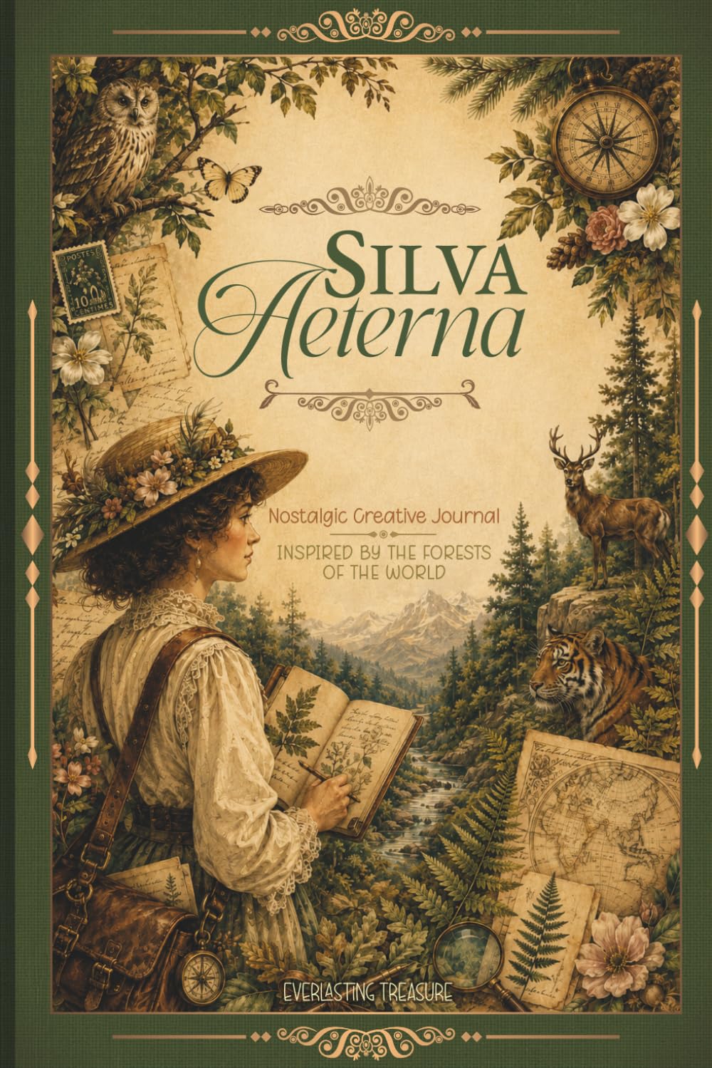 ler totalmente SILVA AETERNA: A Nostalgic Creative Journal for Sketching, Collage, Visual Journaling, and Creative Exploration Inspired by the Forests of the World