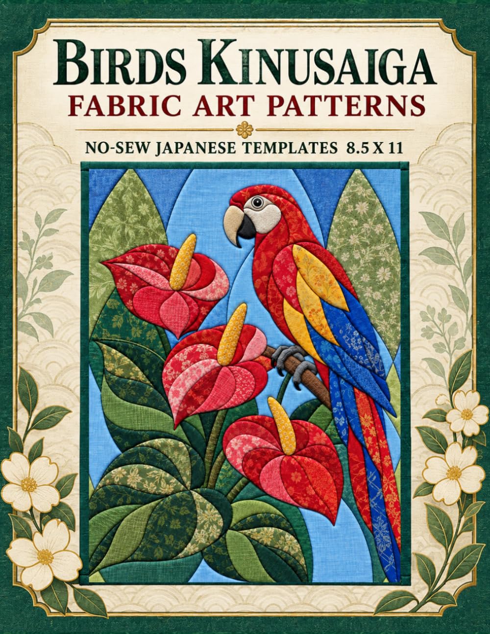 BIRDS KINUSAIGA FABRIC ART PATTERNS: no-sew Japanese templates 8.5 x 11 Patchwork Beginner-Friendly baixar o livro de graça