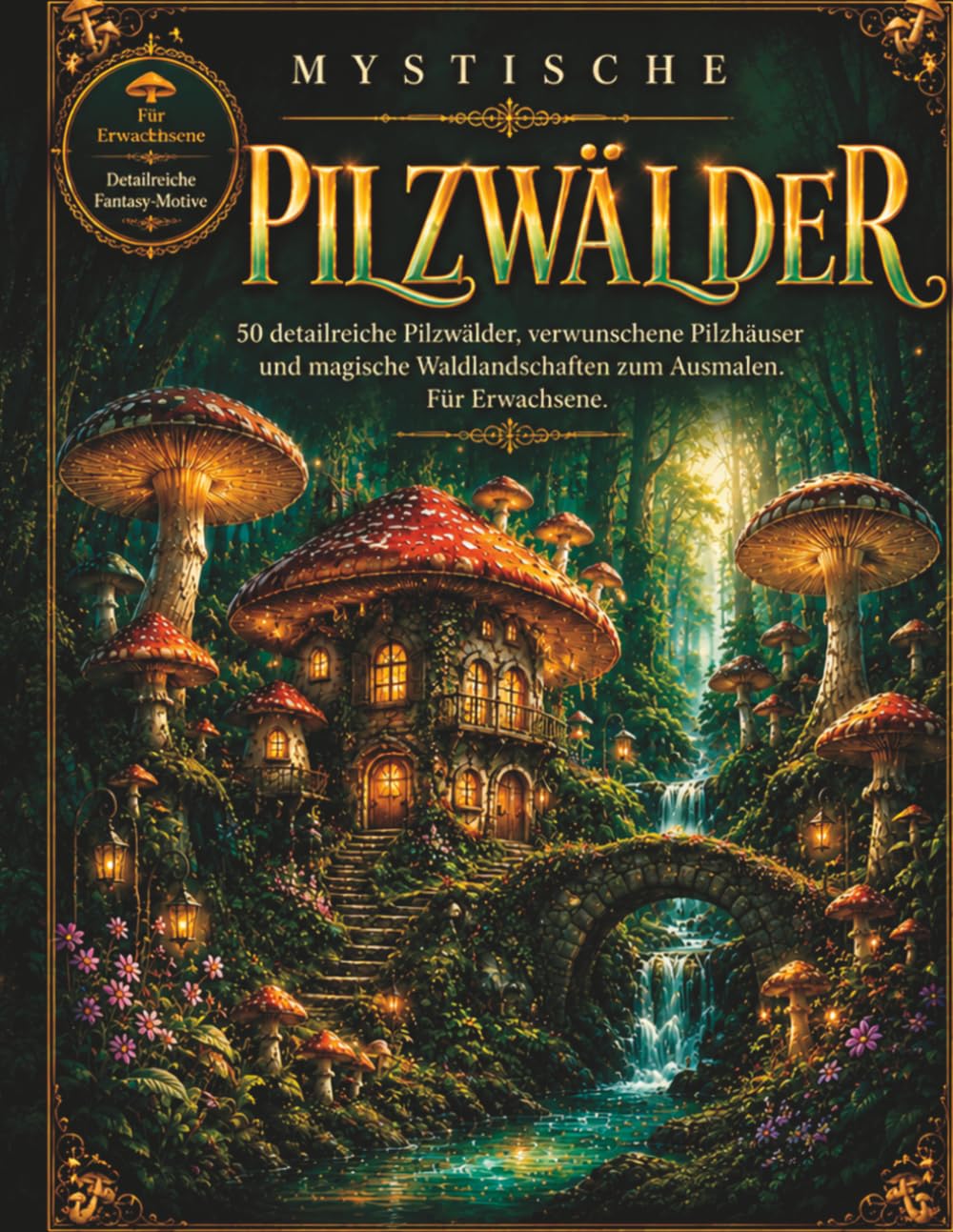 Mystische Pilzwälder: 50 detailreiche Pilzwälder, verwunschene Pilzhäuser und magische Waldlandschaften zum Ausmalen, Entspannen und kreativen Abschalten für Erwachsene (German Edition) baixar livro de graça