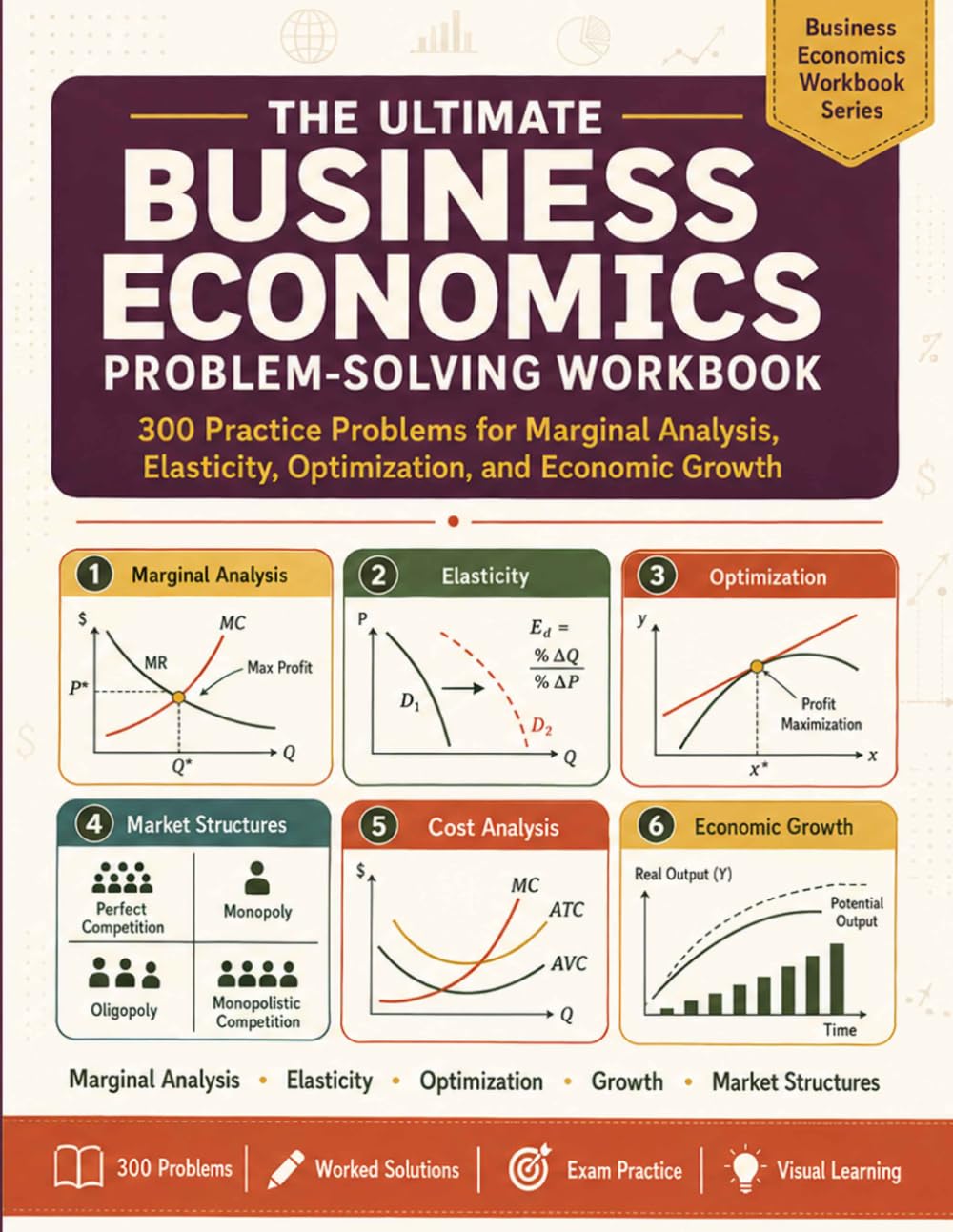 THE ULTIMATE BUSINESS ECONOMICS PROBLEM-SOLVING WORKBOOK: 300 Practice Problems for Marginal Analysis, Elasticity, Optimization, and Economic Growth baixar o livro de graça