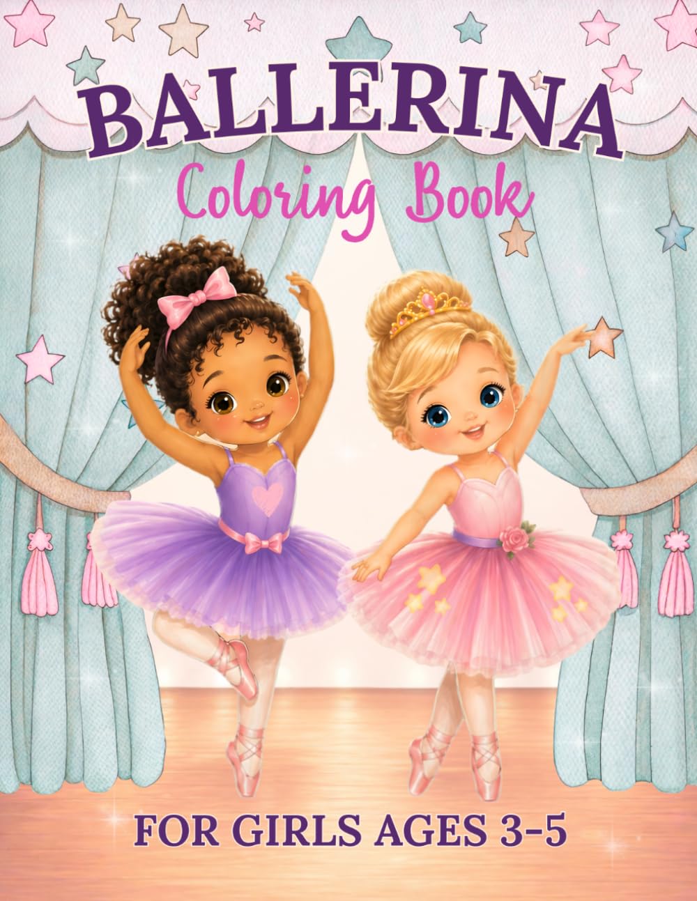 ler totalmente Ballerina Coloring Book for Girls Ages 3-5: 50 Cute Ballet and Dance Coloring Pages for Toddlers and Preschoolers