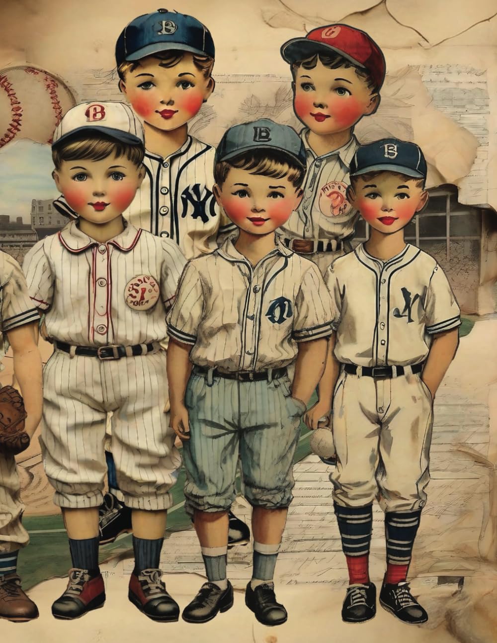 ler totalmente Old School Baseball Vintage Boys Baseball: Score Book