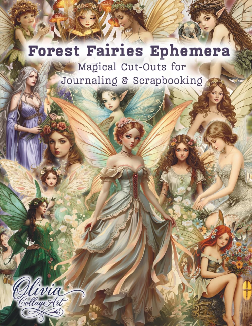 ler totalmente Forest Fairies Ephemera: 140 High-Quality Fairy Images, Forest Elements and Backgrounds for Junk Journals, Scrapbooking, Collage Art, Fussy Cutting, Mixed Media and Paper Crafts