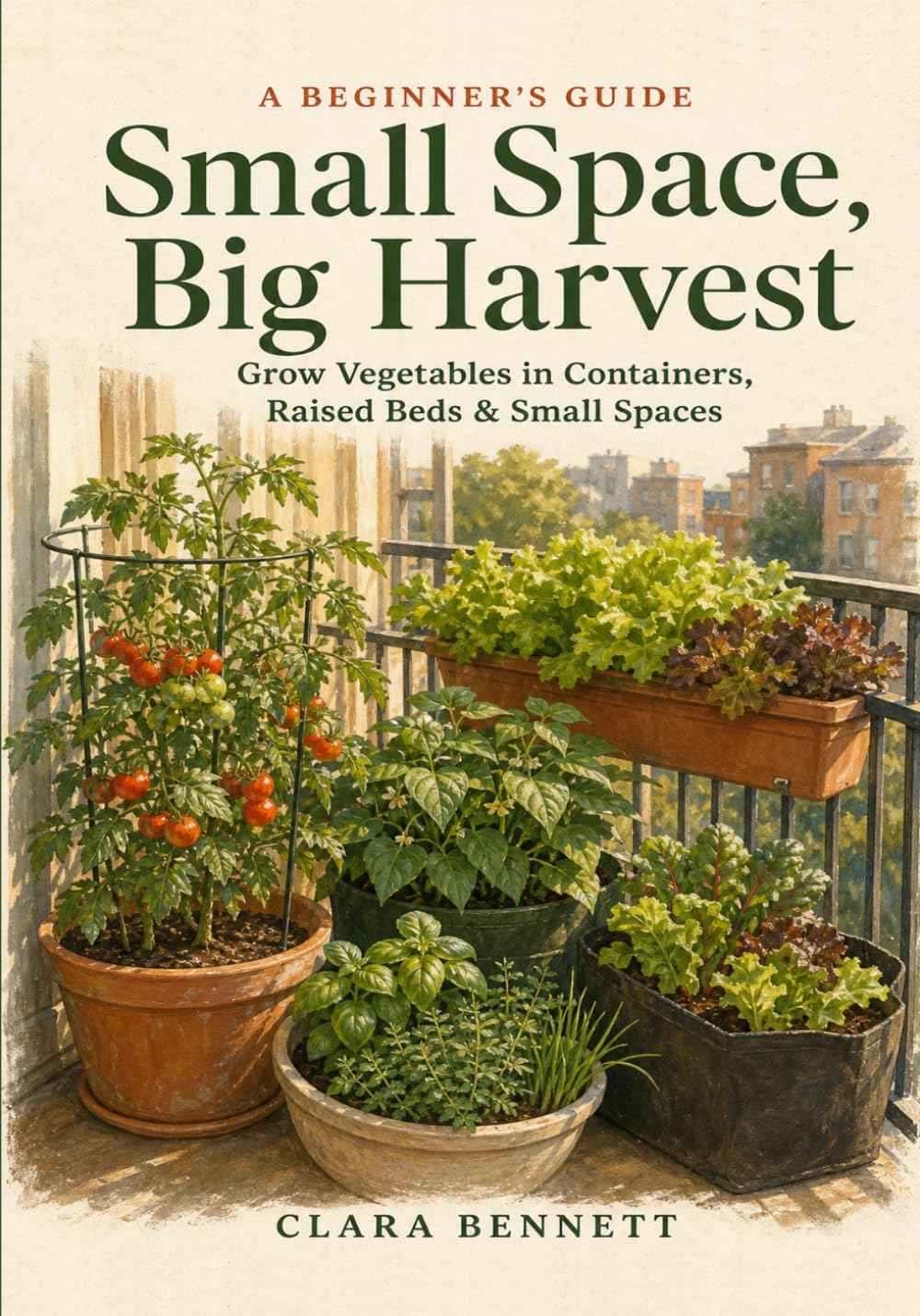 Small Space, Big Harvest: A Beginner's Guide to Growing Vegetables in Containers, Raised Beds & Small Spaces - on Any Balcony, Patio, or Sunny Corner baixar o livro de graça