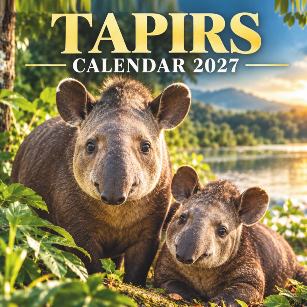 Tapirs Calendar 2027: A Year of Unique Wildlife, Gentle Giants, and Tropical Forest Adventures baixar o livro de graça