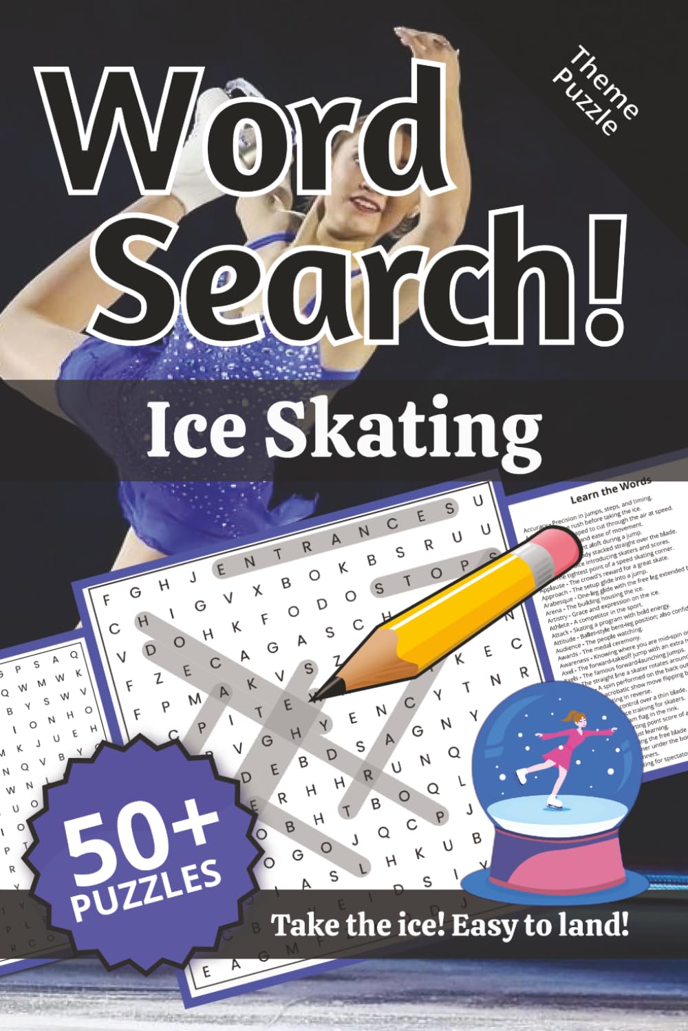 Ice Skating Word Search: Words and Definitions of Ice Skating: Word Puzzle Book | 110+ pages | 50+ puzzles | 6x9 | Take the ice! Easy to land! (Learning) baixar o livro de graça
