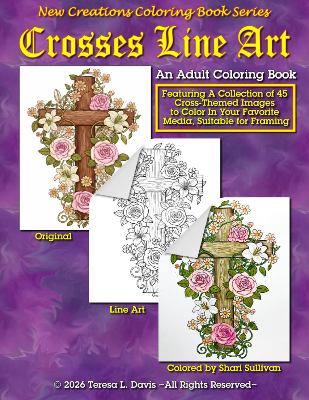 capítulo por capítulo baixar New Creations Coloring Book Series: Crosses Lineart: An adult line art coloring book (coloring book for grownups) featuring A.I. generated images... your favorite medium, suitable for framing.