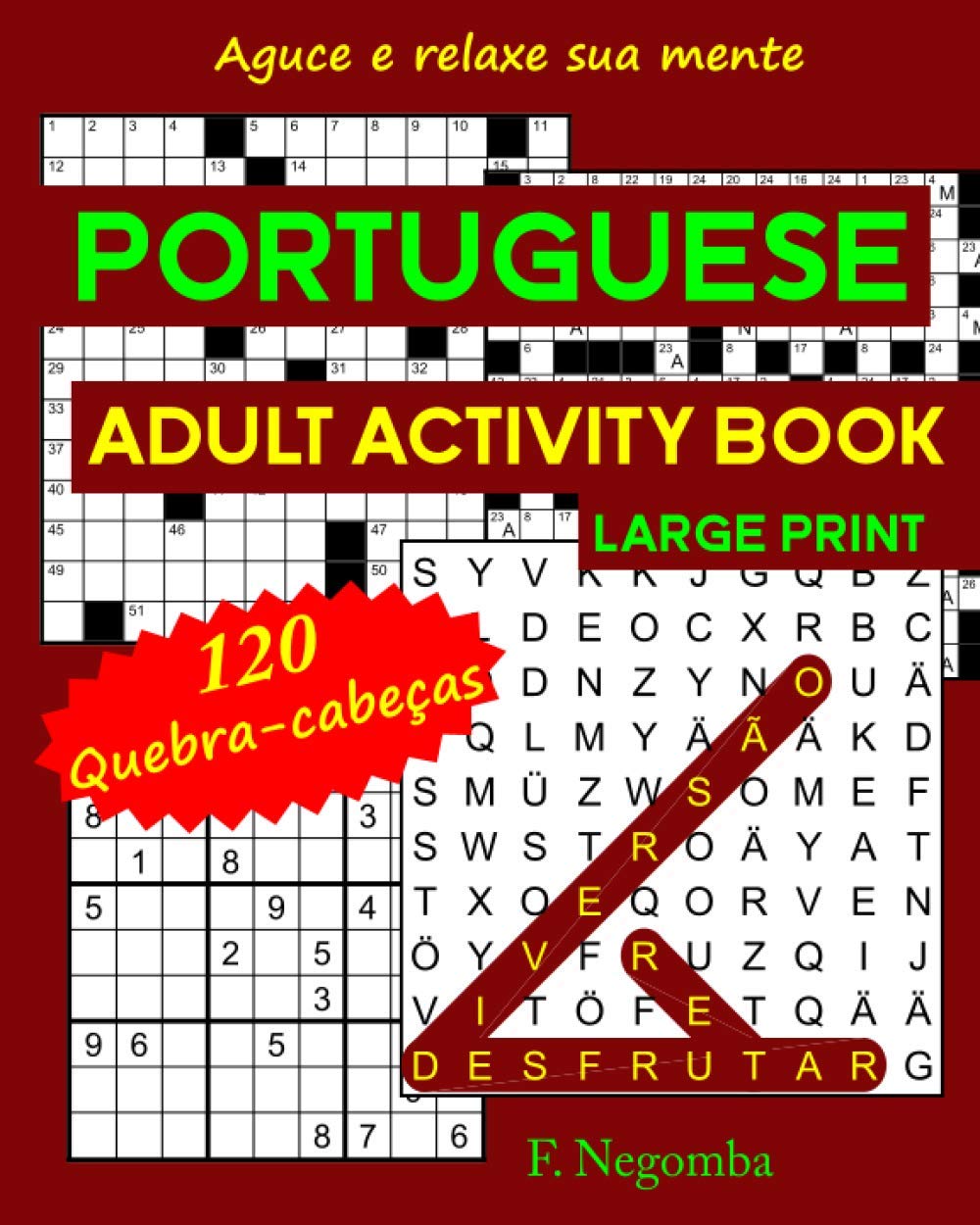 ler totalmente Portuguese Adult Activity Book Large Print