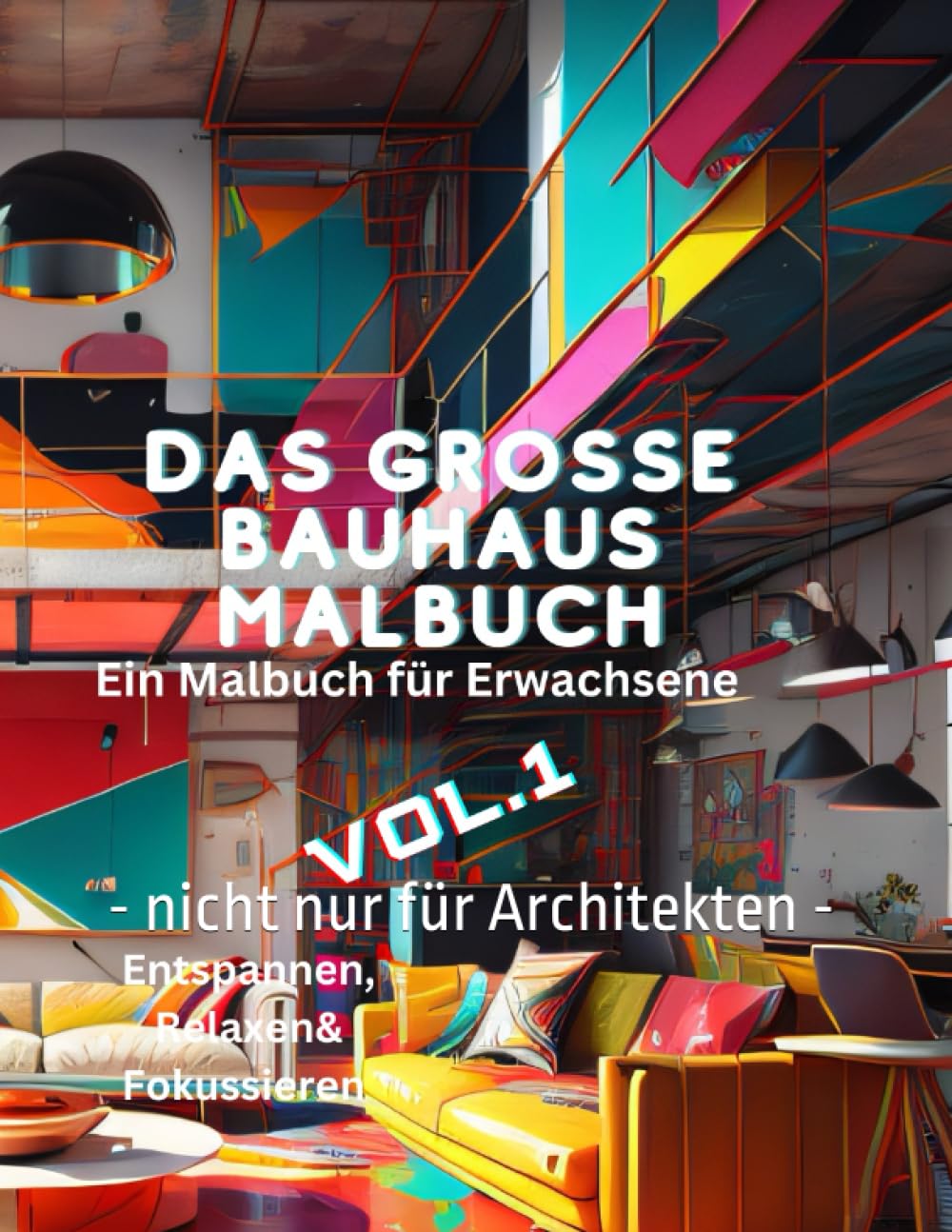 ler totalmente Das Große Bauhaus Interior Malbuch für Erwachsene: - nicht nur für Architekten - (German Edition)