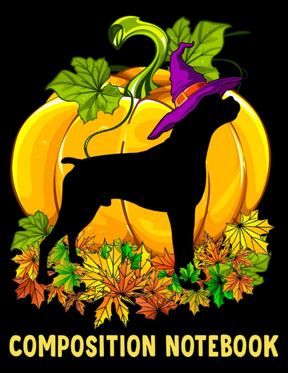 ler totalmente Puppy Composition Notebook: Size 8.5 x 11 inches - 120 Pages, Boxer Dog Witch Hat Halloween Pumpkin Notebook For Dog Lover, Dog Owner, Dog Mom, Dog Dad