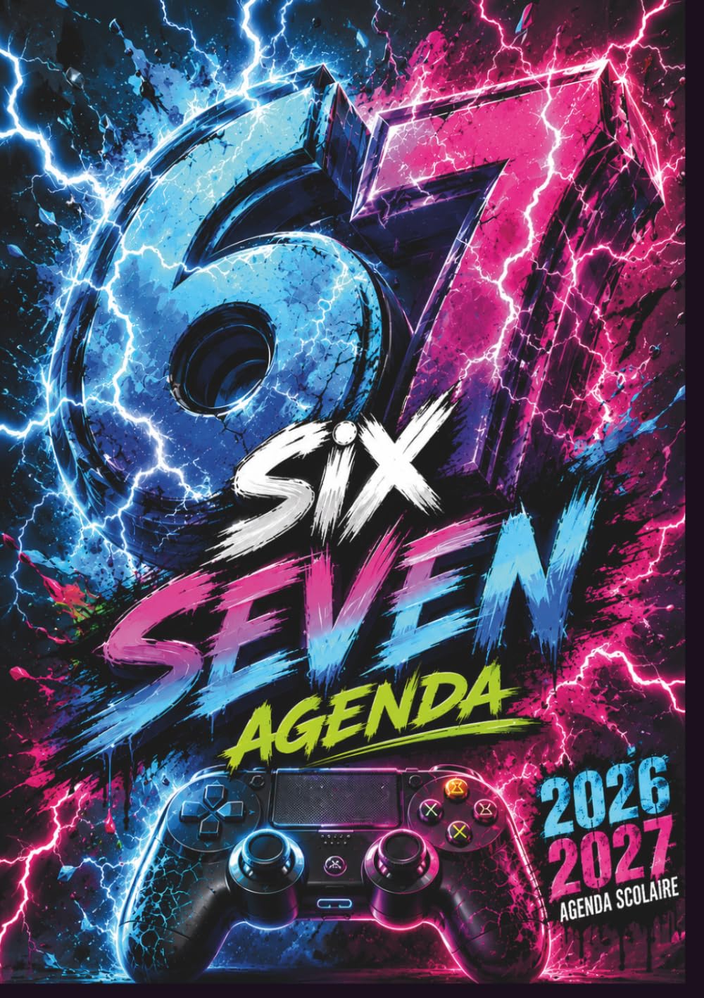Agenda Scolaire 2026 2027: Six Seven 67 | 1 Jour par page, Journalier, idéal pour élèves de Primaire, Collège, Lycée, Etudiants, Garçon, Fille | Format Standard 12x17 cm (French Edition) baixar livro de graça