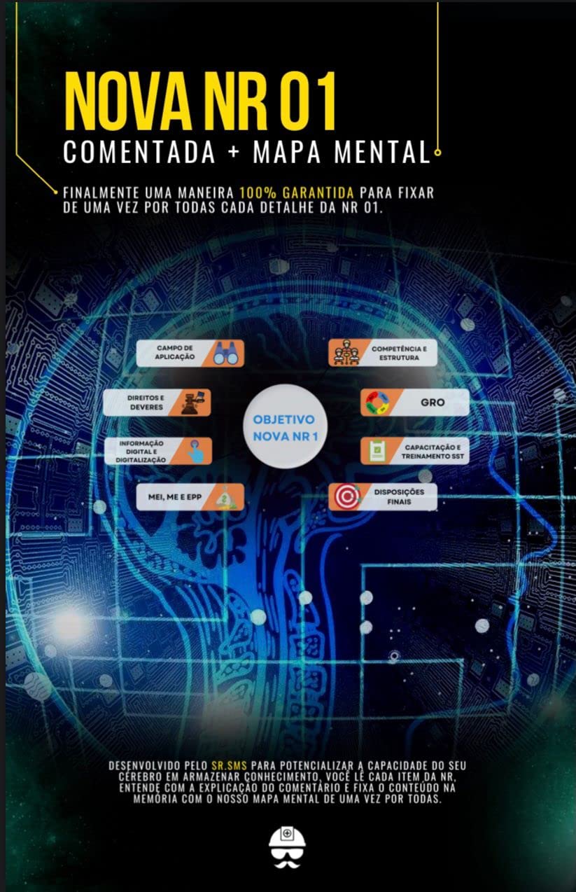 ler totalmente Nova NR 01 - Comentada + Mapa Mental: Finalmente uma maneira 100% GARANTIDA para fixar de uma vez por todas cada detalhe da NR 01.