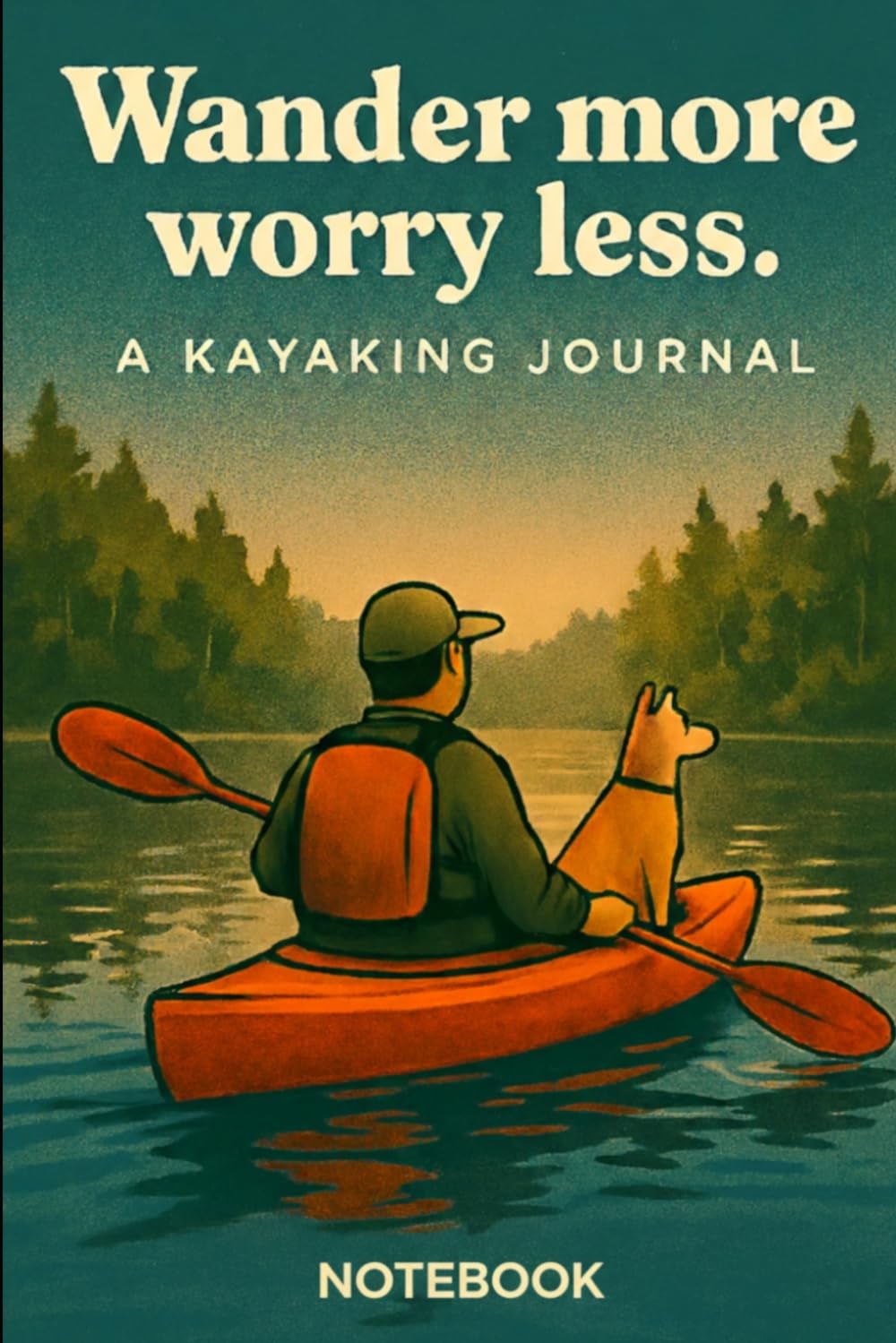 ler totalmente Wander More Worry Less Kayaking Notebook: 96‑Page Lined Journal for Paddling Adventures, Writing & Daily Notes: Outdoor Adventure-Themed Lined... Journaling, Trip Logs and Everyday Writing